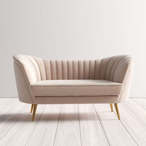 Elegant white sofa